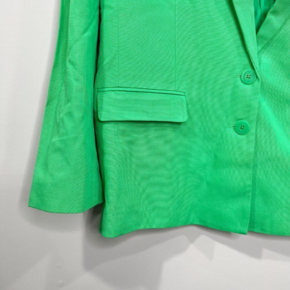 FARM RIO Green Longline Blazer Two Button NWT Size Large - Picture 5 of 9
